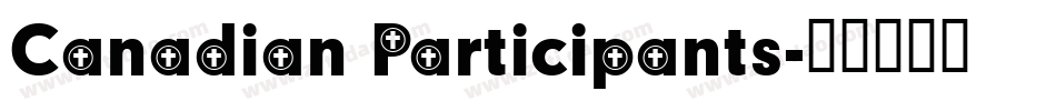 Canadian Participants字体转换